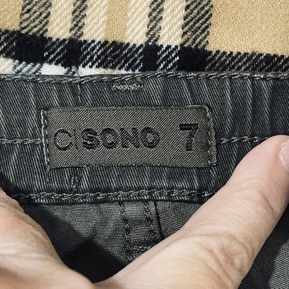 C Sono Cargo Pants Womens 7 Straight Leg Cargo Pockets Outdoor‎ TWP82 Camo - Picture 12 of 16